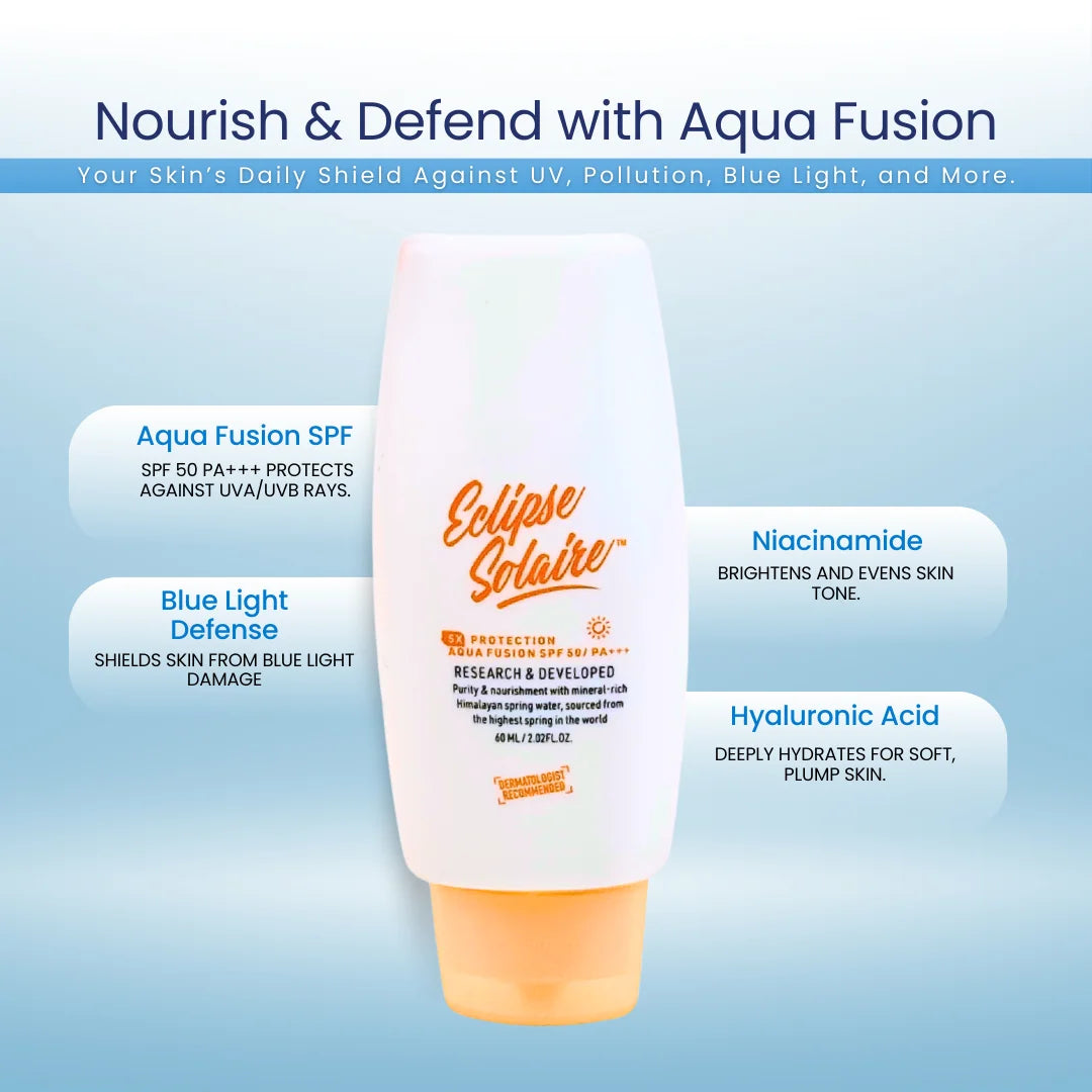 Eclipse Solaire Aqua Fusion - 5X Protection With SPF 50 PA +++ in 60ML
