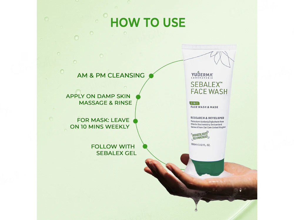 Yuderma Sebalex 2 in 1 Face Wash