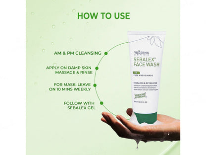 Yuderma Sebalex 2 in 1 Face Wash