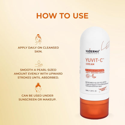 Yuderma Yuvit C Cream 2 VC Moisturizing Antiaging Cream