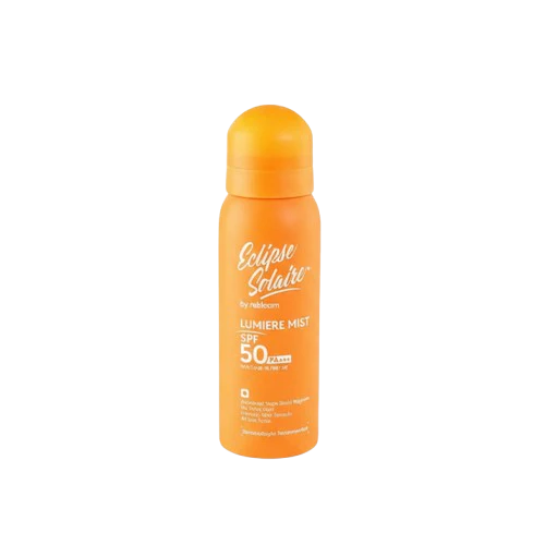 Eclipse Solaire Lumiere Mist Sunscreen Spray SPF 50 PA+++ UVA/ UVB/ IR / BR / VR /No White Cast /All Skin Types | 100ML