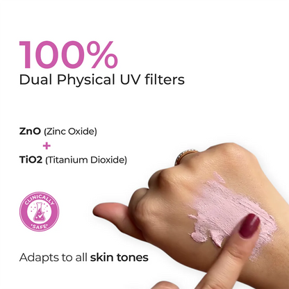 Eclipse Solaire Matte Effect Physical SPF 55 PA++++, No White Cast, for Acne Prone, Oily & Sensitive Skin | 40g