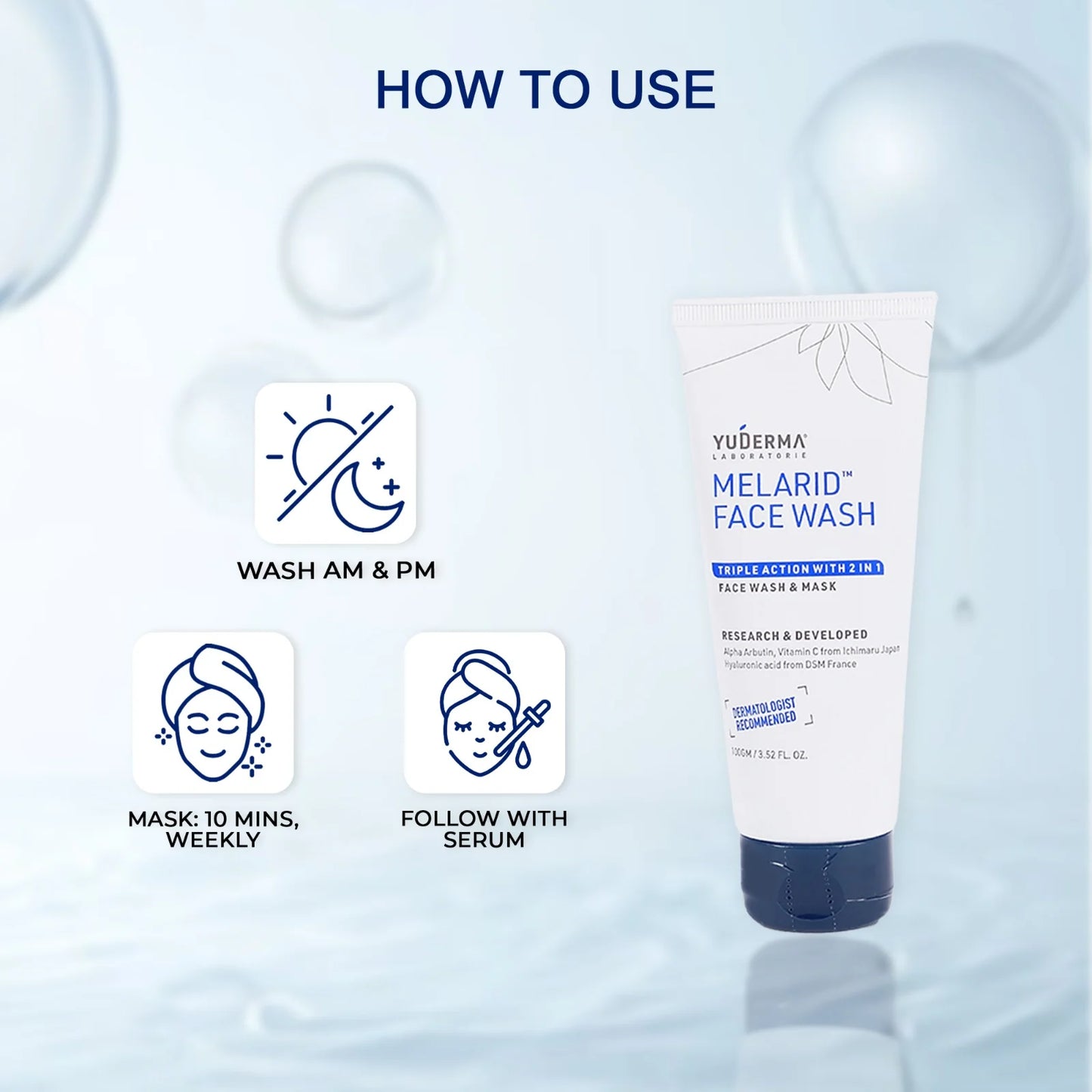 Melarid Triple Action Face Wash & Mask