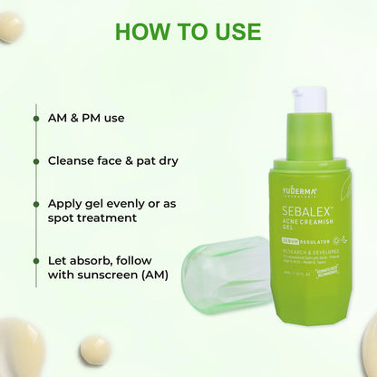 Yuderma Sebalex Acne Creamish Gel